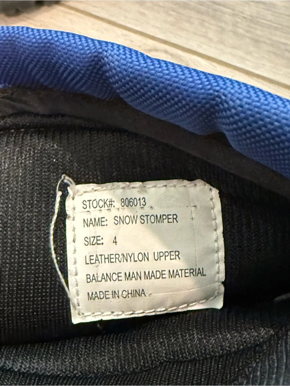 Kids Black and Blue Winter Snow Boots - Unbranded